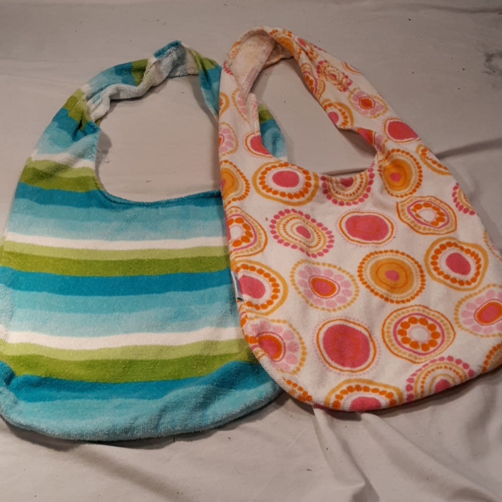 2 Beach towel bags